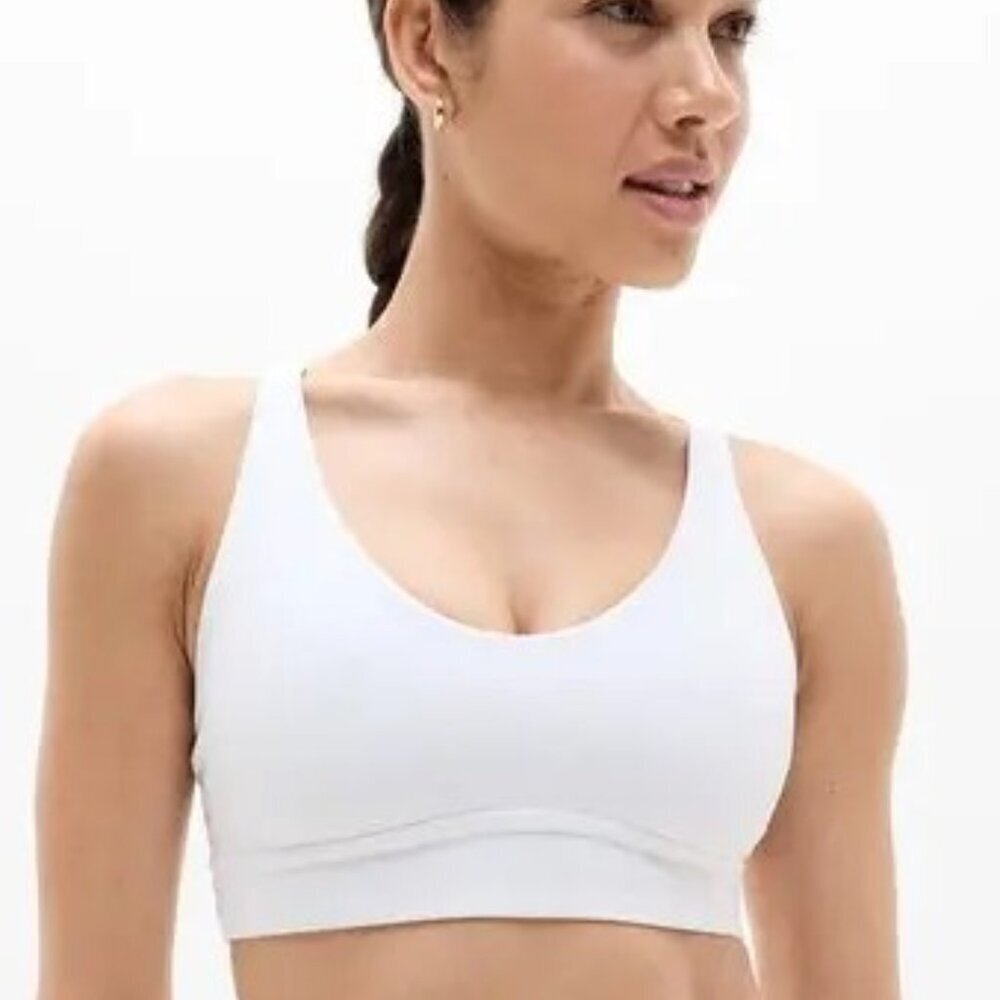 Athleta Solace Bra A-C - White